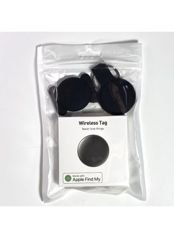 Smart Tracker Item Finder for Apple Find My (iOS Only), Super MINI Size Key Finder Item Locator for Luggage,Wallet,Bicycle and More, IPX6 Waterproof Works Like Apple Airtag(Black-1 Pack) - Image 2